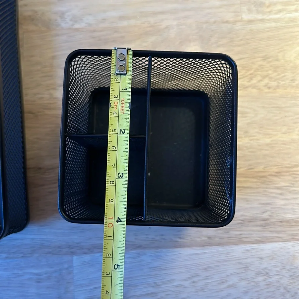 5 pcs Mesh Black wire desk accessories from Target pencil holder and organizers